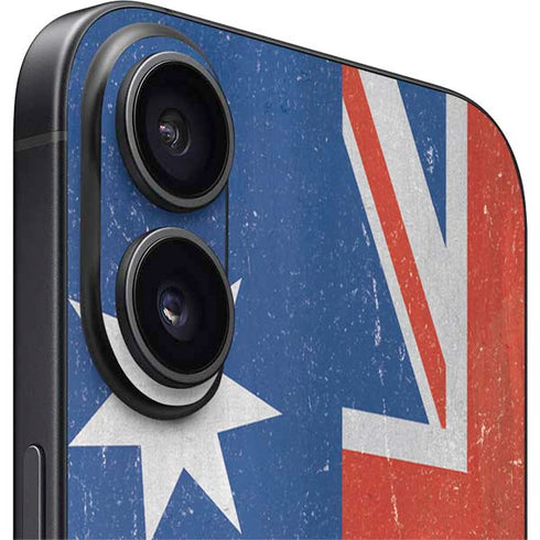 Australia Flag Distressed iPhone 16 Plus Skin