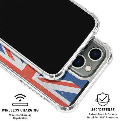 Australia Flag Distressed iPhone 16 Pro Clear Case