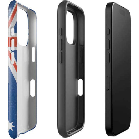 Australia Flag Distressed iPhone 16 Pro Impact Case
