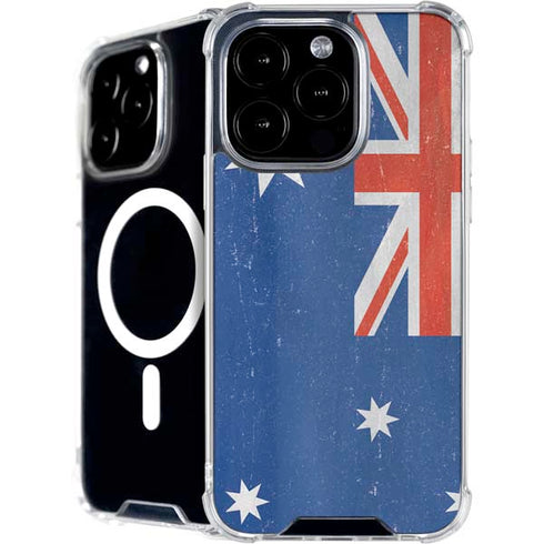 Australia Flag Distressed iPhone 16 Pro MagSafe Case