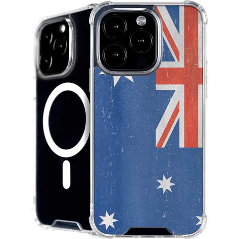 Australia Flag Distressed iPhone 16 Pro Max MagSafe Case