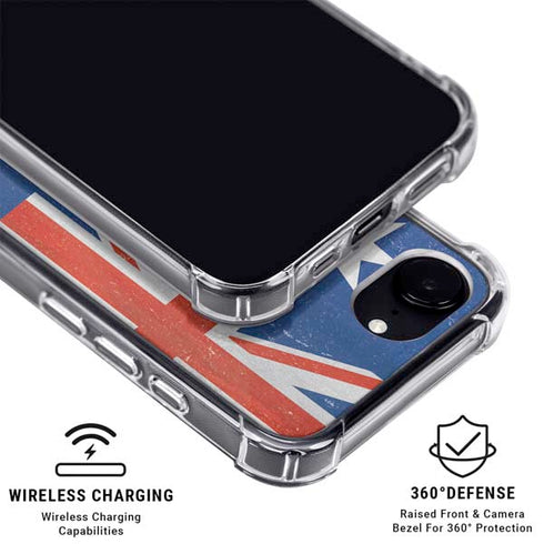 Australia Flag Distressed iPhone 16e Clear Case