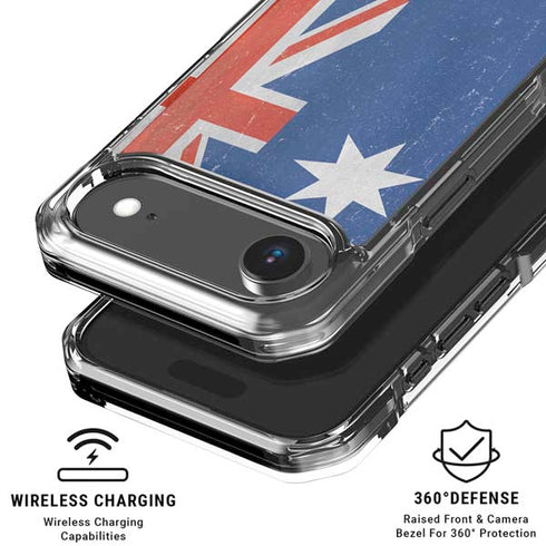 Australia Flag Distressed iPhone 17 Air Clear Case