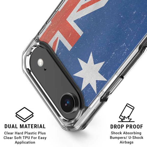 Australia Flag Distressed iPhone 17 Air Clear Case