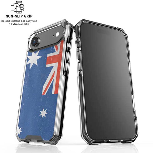 Australia Flag Distressed iPhone 17 Air Clear Case
