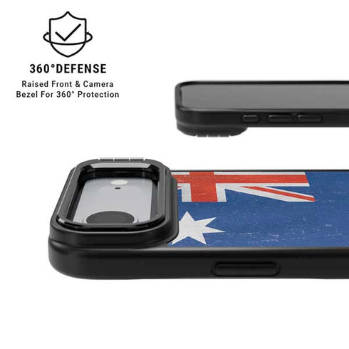 Australia Flag Distressed iPhone 17 Air Kickstand Case