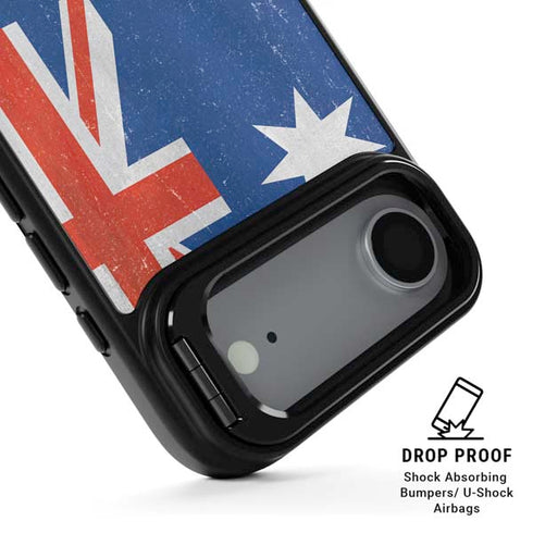 Australia Flag Distressed iPhone 17 Air Kickstand Case