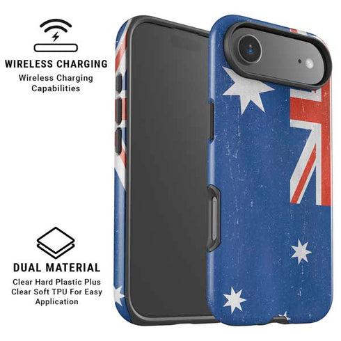 Australia Flag Distressed iPhone 17 Air Magsafe Impact Case