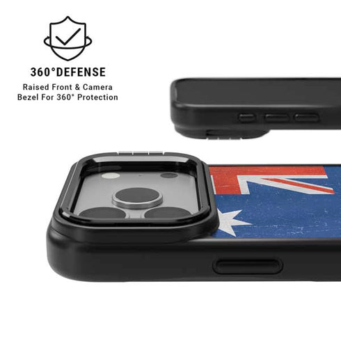 Australia Flag Distressed iPhone 17 Pro Kickstand Case
