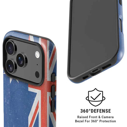 Australia Flag Distressed iPhone 17 Pro Magsafe Impact Case