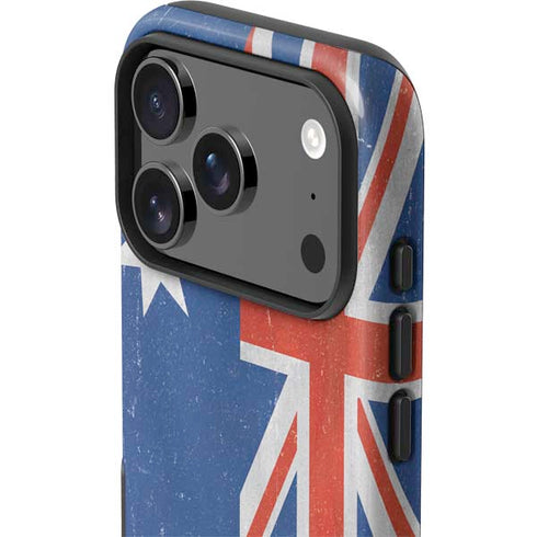 Australia Flag Distressed iPhone 17 Pro Max Impact Case