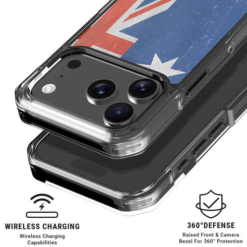 Australia Flag Distressed iPhone 17 Pro Max MagSafe Case