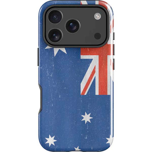 Australia Flag Distressed iPhone 18 Pro Impact Case