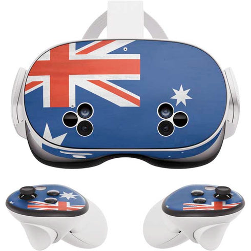 Australia Flag Distressed Meta Quest 3S Skin