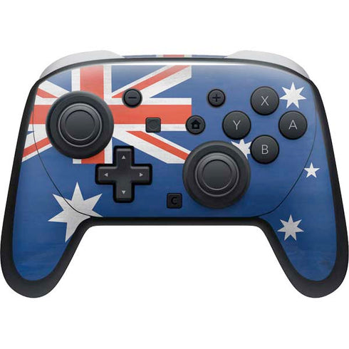Australia Flag Distressed Nintendo Switch 2 (2025) Pro Controller Skin