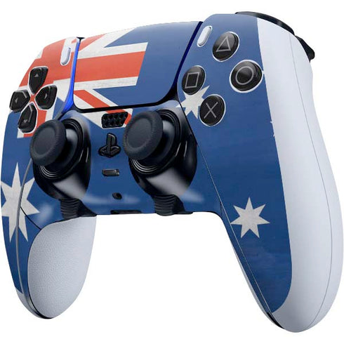Australia Flag Distressed PS5 DualSense Edge Pro Controller Skin