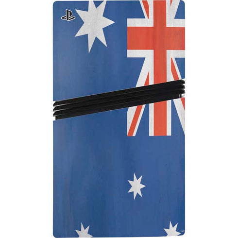 Australia Flag Distressed PS5 Pro Disk Bundle Skin