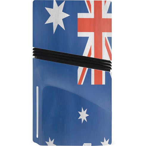 Australia Flag Distressed PS5 Pro Disk Bundle Skin