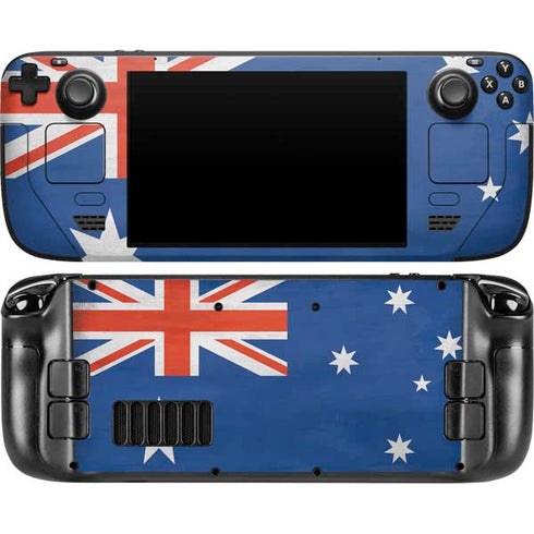 Australia Flag Distressed Steam Deck Handheld Gaming Computer OLED Skin
