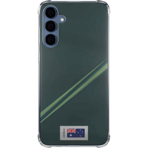 Australia Soccer Flag Galaxy A35 5G Clear Case