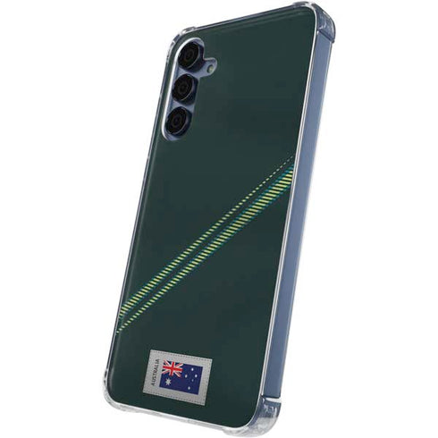 Australia Soccer Flag Galaxy A35 5G Clear Case