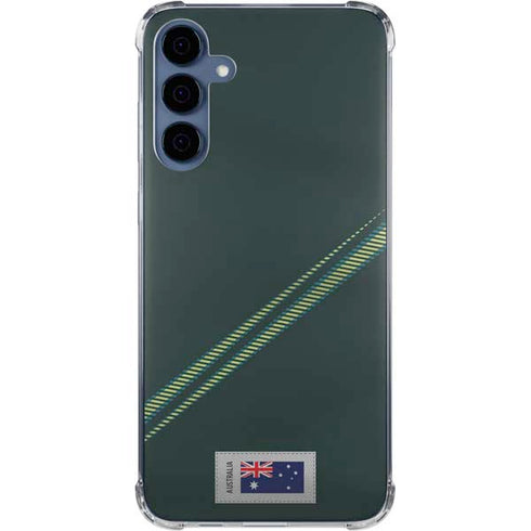 Australia Soccer Flag Galaxy A55 5G Clear Case