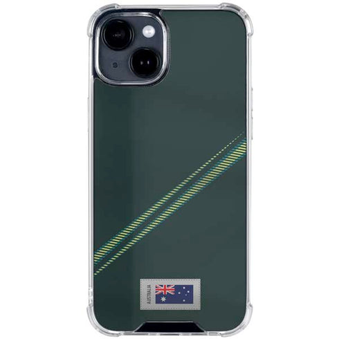 Australia Soccer Flag iPhone 15 Clear Case