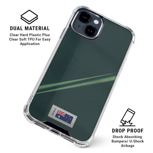 Australia Soccer Flag iPhone 15 Clear Case