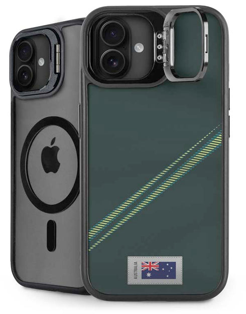 Australia Soccer Flag iPhone 16 Kickstand Case