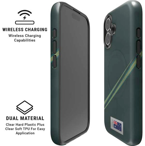 Australia Soccer Flag iPhone 16 Plus Magsafe Impact Case