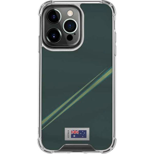 Australia Soccer Flag iPhone 16 Pro Clear Case