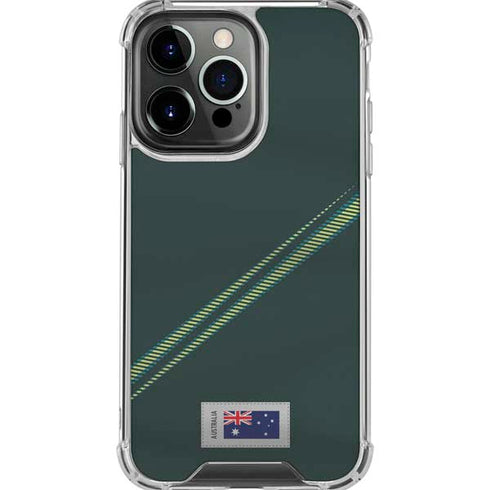 Australia Soccer Flag iPhone 16 Pro Max Clear Case