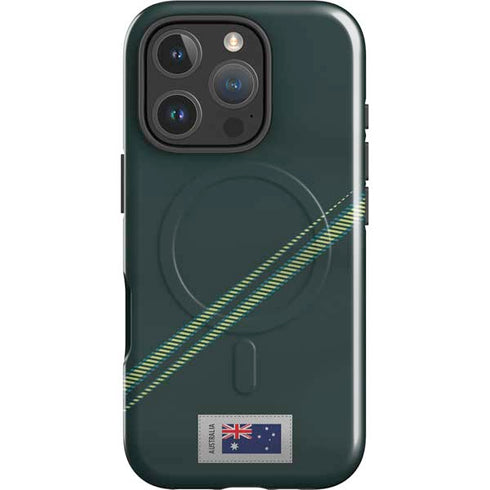 Australia Soccer Flag iPhone 16 Pro Max Magsafe Impact Case