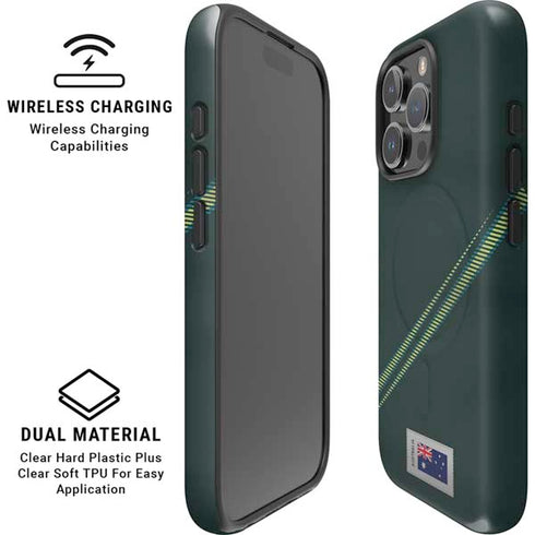 Australia Soccer Flag iPhone 16 Pro Max Magsafe Impact Case