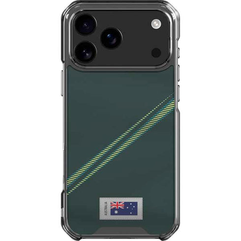 Australia Soccer Flag iPhone 17 Pro Max Clear Case