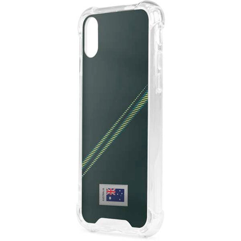 Australia Soccer Flag iPhone XS Clear Case