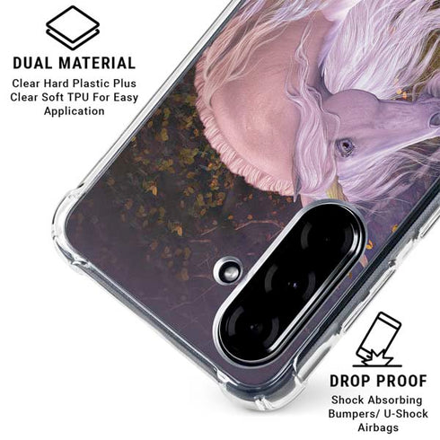 Autumn Glow Unicorn by Laurie Prindle Galaxy A36 5G Clear Case