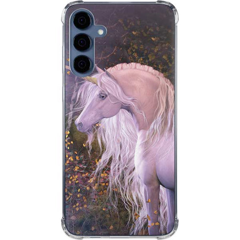 Autumn Glow Unicorn by Laurie Prindle Galaxy A55 5G Clear Case