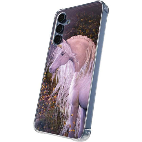 Autumn Glow Unicorn by Laurie Prindle Galaxy A55 5G Clear Case