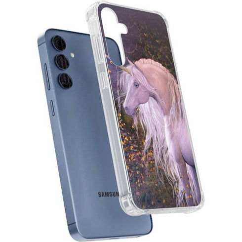 Autumn Glow Unicorn by Laurie Prindle Galaxy A55 5G Clear Case
