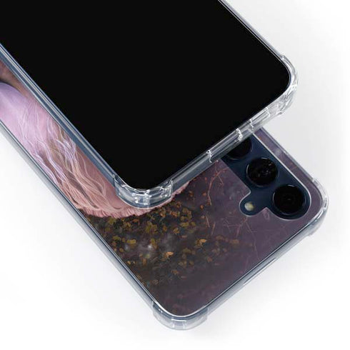 Autumn Glow Unicorn by Laurie Prindle Galaxy A55 5G Clear Case