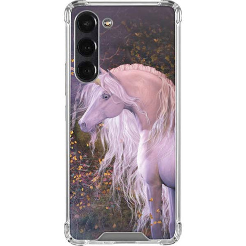 Autumn Glow Unicorn by Laurie Prindle Galaxy S24 FE Clear Case