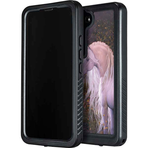 Autumn Glow Unicorn by Laurie Prindle Galaxy S24 Plus Waterproof Case