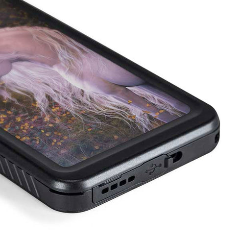 Autumn Glow Unicorn by Laurie Prindle Galaxy S24 Plus Waterproof Case