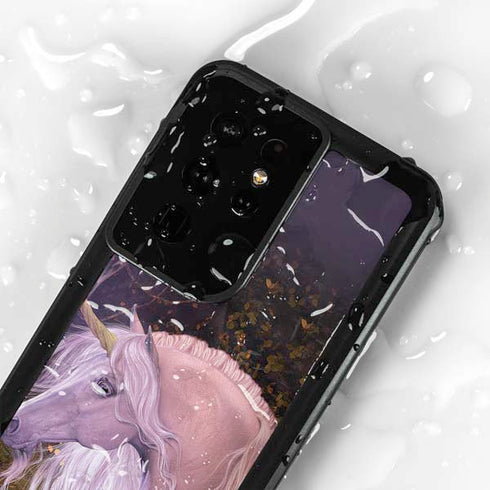 Autumn Glow Unicorn by Laurie Prindle Galaxy S24 Ultra Waterproof Case