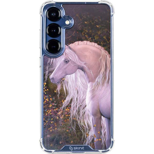 Autumn Glow Unicorn by Laurie Prindle Galaxy S25 Clear Case