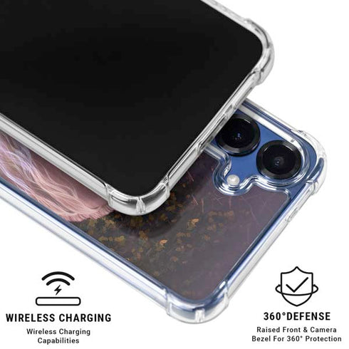 Autumn Glow Unicorn by Laurie Prindle Galaxy S25 Clear Case