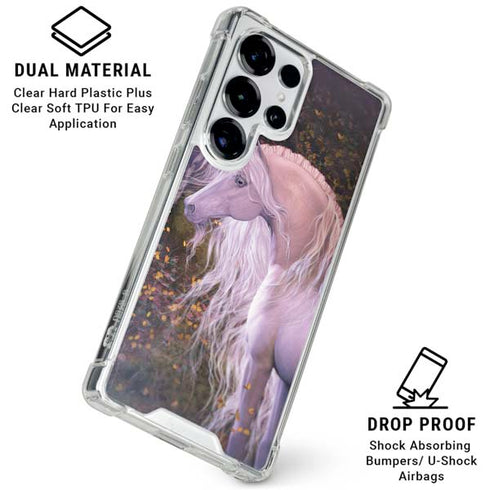 Autumn Glow Unicorn by Laurie Prindle Galaxy S25 Ultra Clear Case