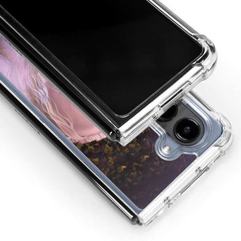 Autumn Glow Unicorn by Laurie Prindle Galaxy Z Fold5 5G Clear Case