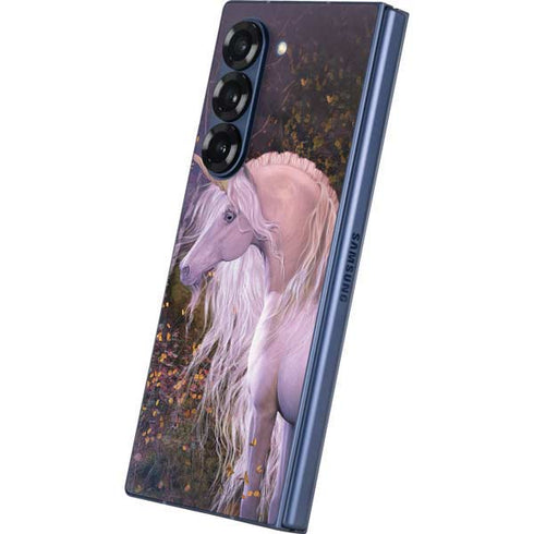 Autumn Glow Unicorn by Laurie Prindle Galaxy Z Fold6 Skin
